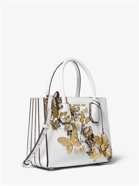 michael kors mercer butterfly|Mercer Pebbled Leather Accordion Crossbody Bag .